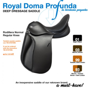 ZALDI DRESSAGE SADDLE ROYAL DOMA DEEP