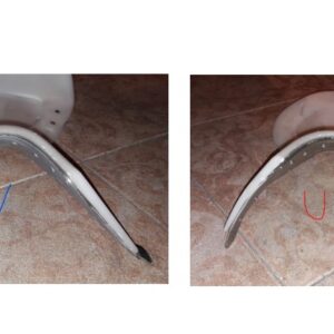 GULLET PLATE IN "U" SHAPE FOR WIDE HORSES
