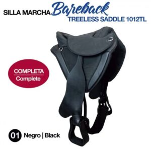 BAREBACK TREELESS SADDLE 1012TL BLACK
