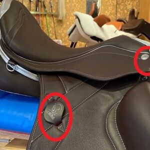 SILVER-COLOURED FITTINGS FOR SADDLES