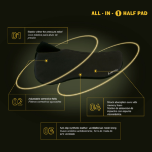 ZALDI ALL-IN-ONE HALF PAD SADDLEPAD
