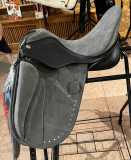 Drim Atlanta Wildleder grau und schwarz, Nieten