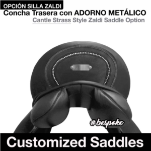 SILLA ZALDI CON CONCHA TRASERA ADORNO METÁLICO
