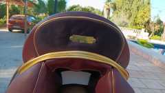 Zaldi-Dressursattel-San-Jorge-habana-mit-Gold-nach-Mass-von-ZALDIONLINE-10