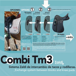 COMBI TM3 PAUSCHE OPTION SATTEL ZALDI TM KNIEPAD MEDIUM
