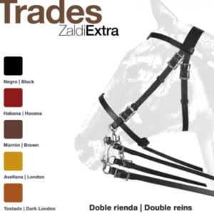 ZALDI EXTRA DOPPELTE ZÜGEL KANDARENTRENSE TRADES DOBLE RIENDA