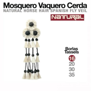ZALDI MOSQUERO VAQUERO CERDA NATURAL NATURBORSTEN COWBOY FLIEGENSCHUTZ