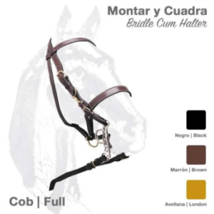 CUADRA REIT- u. STALLHALFTER MONTAR Y CUERO MIT LEDERZÜGEL