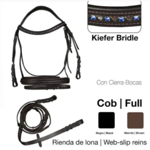 KIEFER breites Reithalfter REITHALFTER CABEZADA BRIDLE  LONA SLIP Z.6