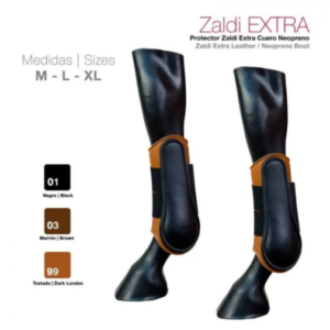 ZALDI EXTRA PROTEKTOR CUERO LEDER NEOPREN GAMASCHEN
