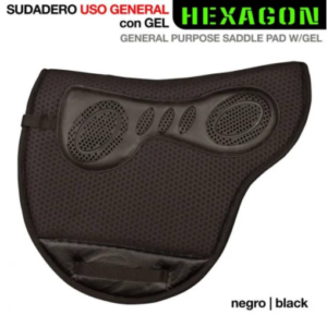 HEXAGON SATTEL PAD MIT GEL USO GENERAL VIELSEITIGKEIT 313131 SCHWARZ