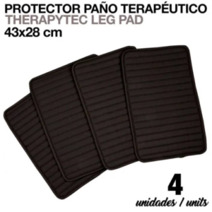 THERAPEUTISCHE UNTERLAGE STOFFSCHUTZ 43x28 cm SCHWARZ 4 EINHEITEN