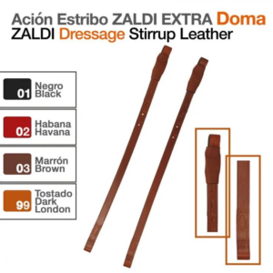 ZALDI EXTRA MONO DRESSUR STEIGBÜGELRIEMEN LEDER