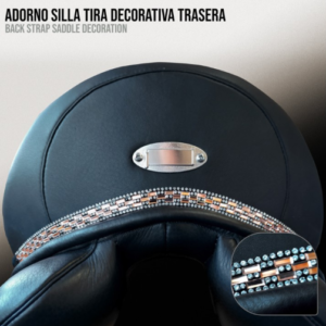 ZALDI ORNAMENT SATTEL SATTELRÜCKEN ZIESTREIFEN KRISTALLE STRASS  05