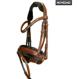 Trense Leder mit Schafsfell SLT-268